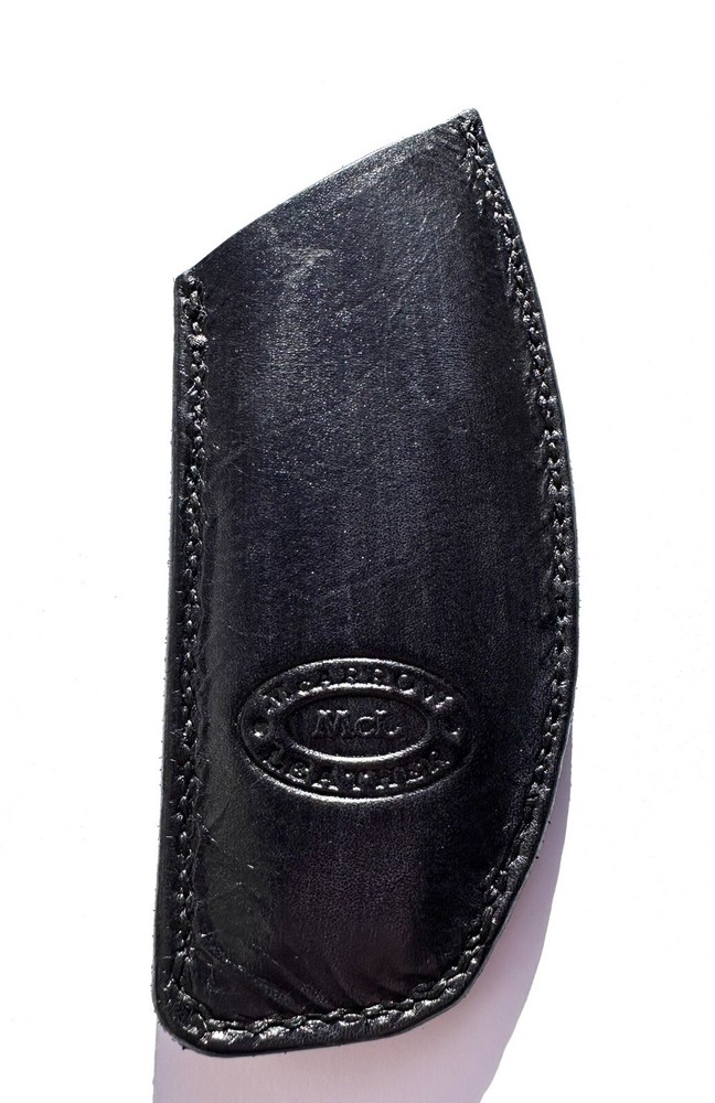 Strider SnG Dark Gray Leather Sheath Handcrafted.