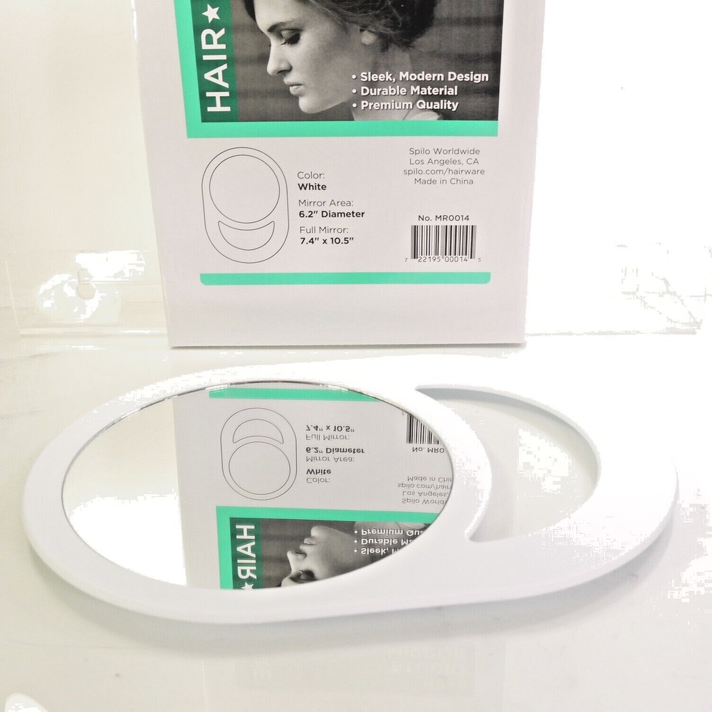 SPILO OVAL STUDIO MIRROR 7.4'' X 10.5" MAKEUP MIRROR