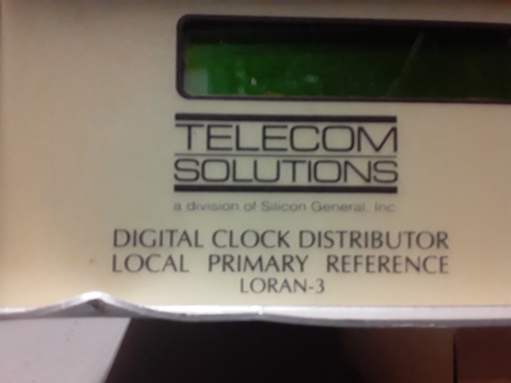 TELECOM SOLUTIONS DIGITAL CLOCK DIST with LOCAL PRIMARY REFERENCE LORAN-3