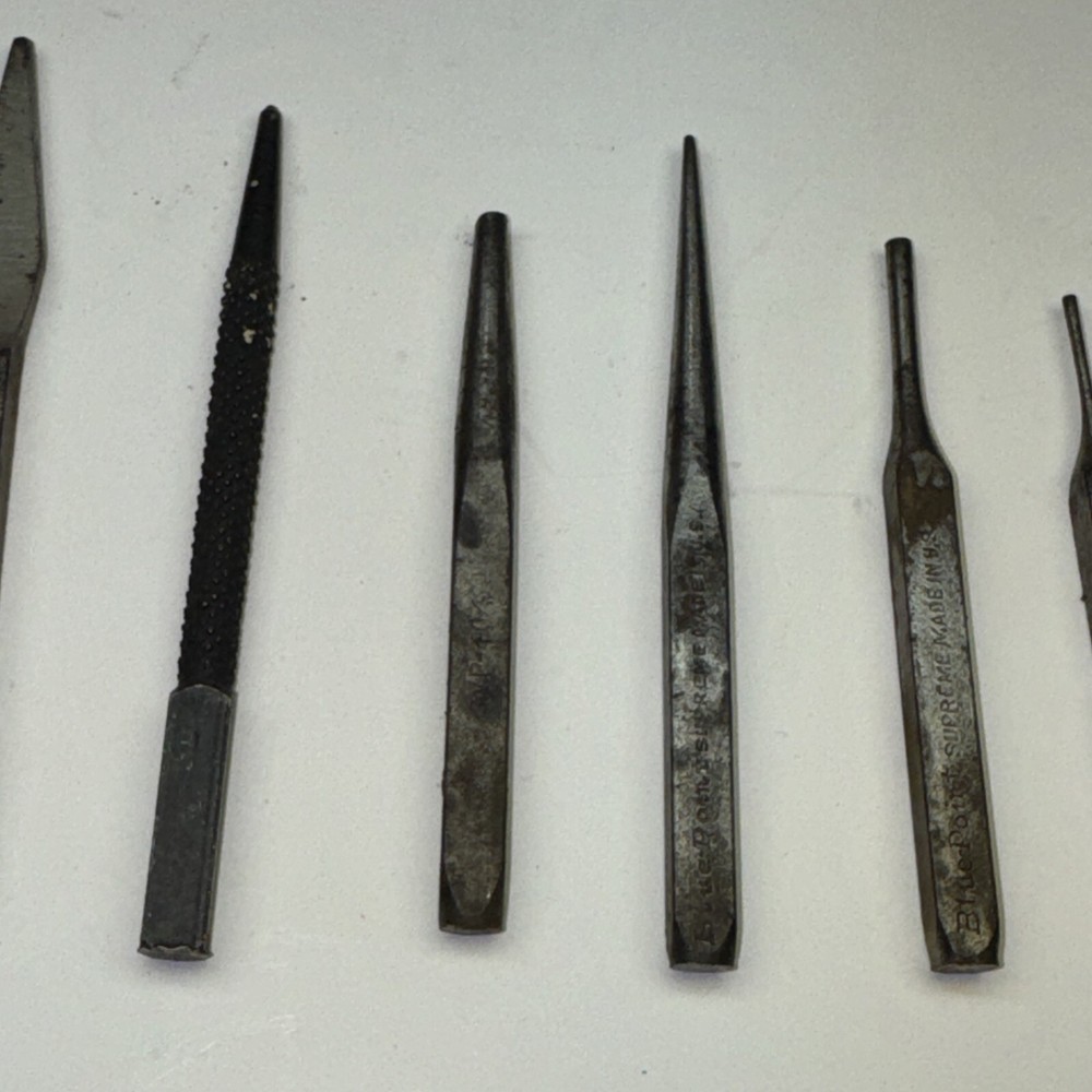 Vintage Blue Point 7 piece Punch & Chisel Set