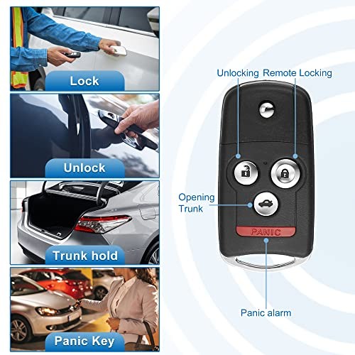 2pcs 313.8MHz N5F0602A1A Replacement Smart Proximity Keyless Entry Remote Key