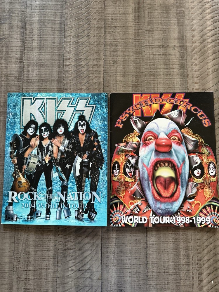 Kiss Rock The Nation 2004 And Psycho Circus 1998-1999 Tour Books