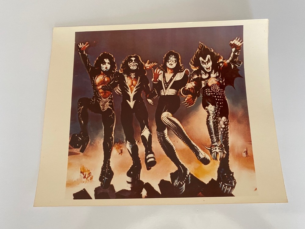 KISS RARE ORIGINAL VINTAGE PRESS PROMO AUCOIN 8X10 PHOTO