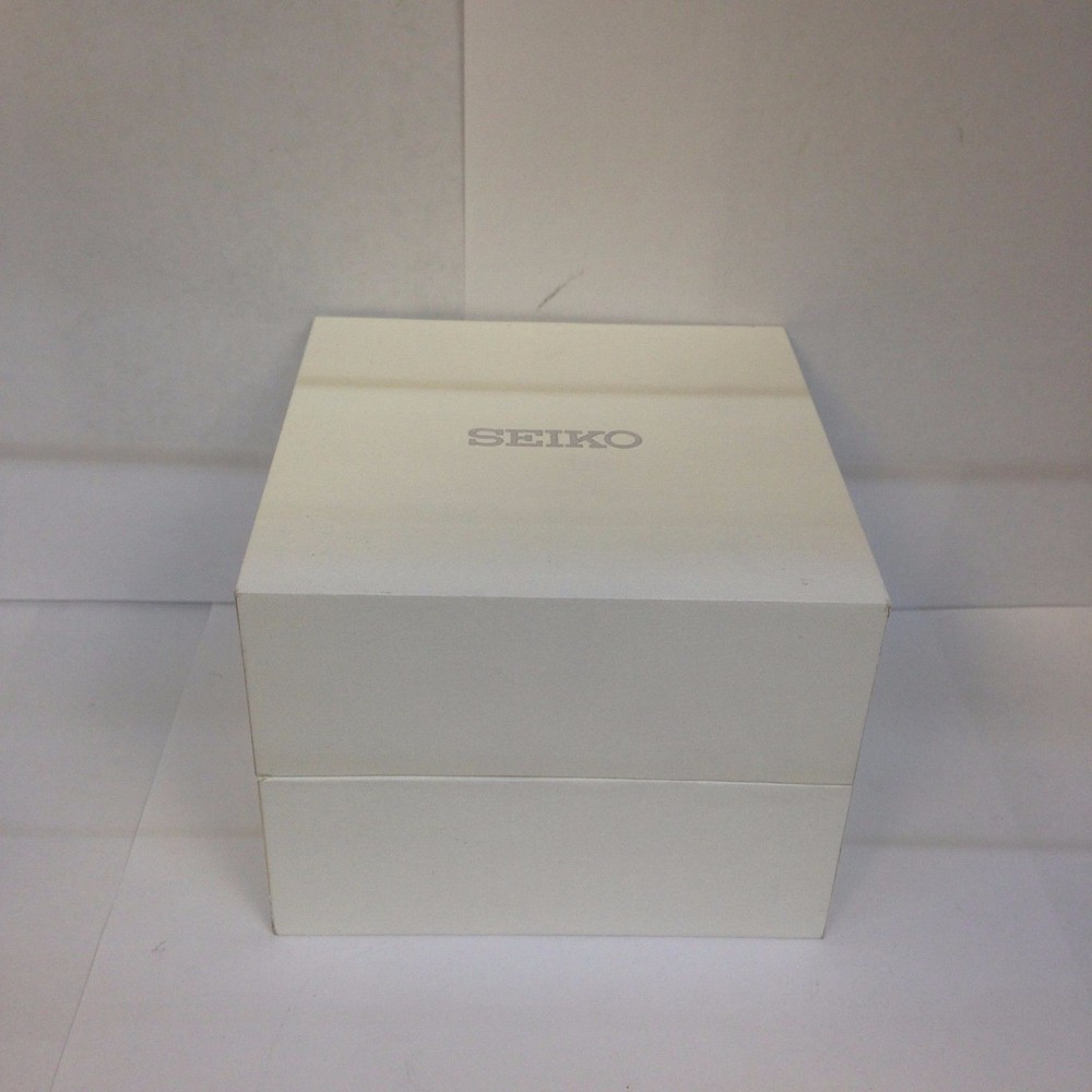 Seiko Authentic White Empty Watch Box Jewelry Storage Case