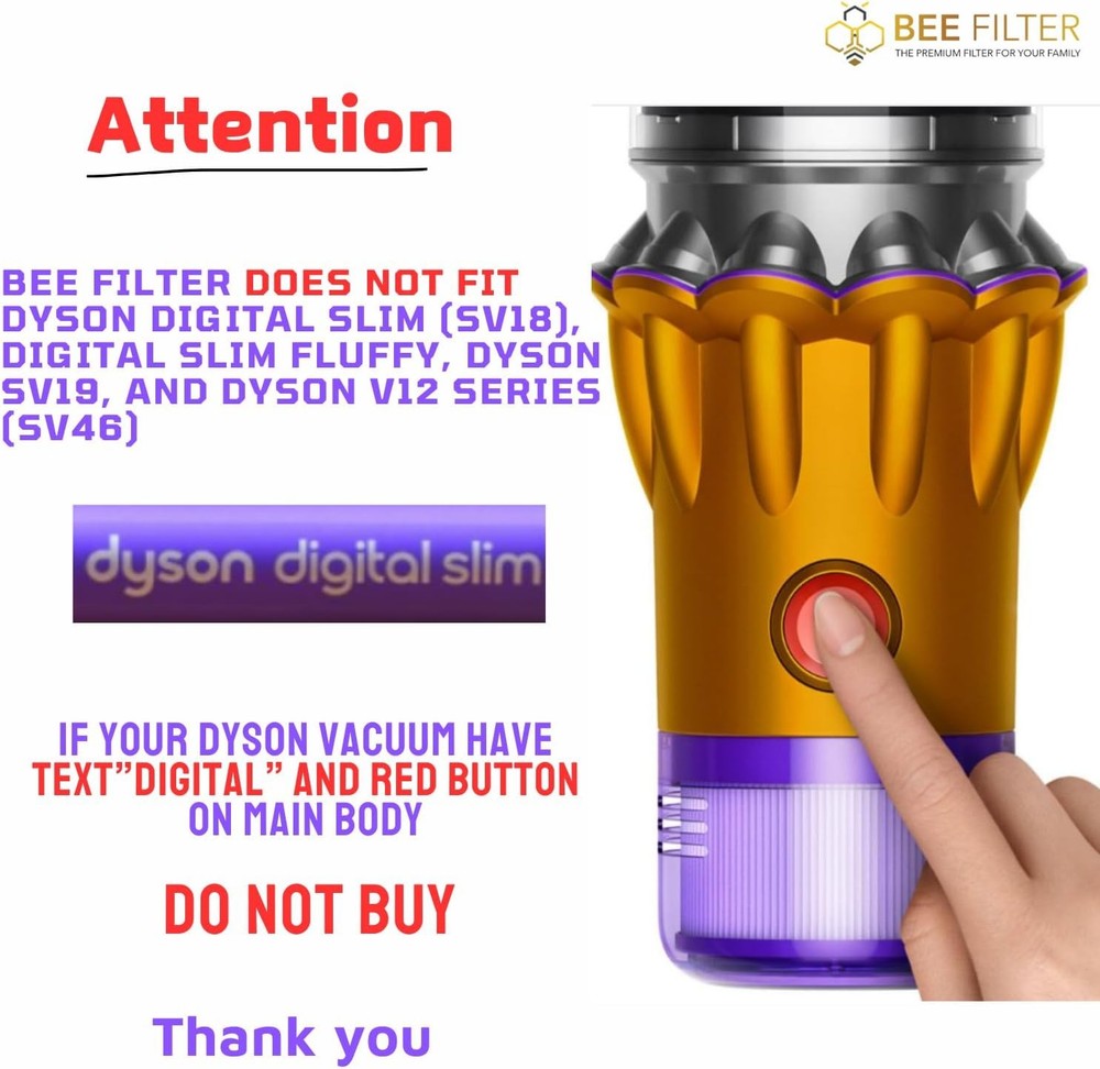 V15 Filter 2 Pack Premium True Replacement Filters Compatible with V15 Detect