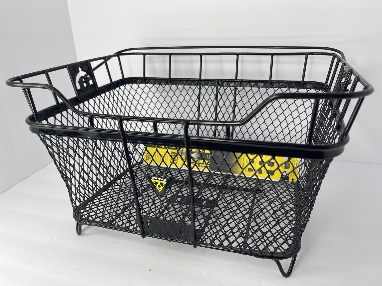Topeak MTX Rear Bike Basket - Heavy-Duty Steel Welded Wire Rack w/ QuickTrack