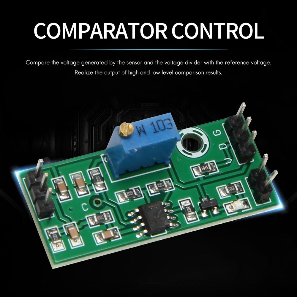 3Pcs LM393 3.5-24V Voltage Comparator Module with LED Indicator High Level6705