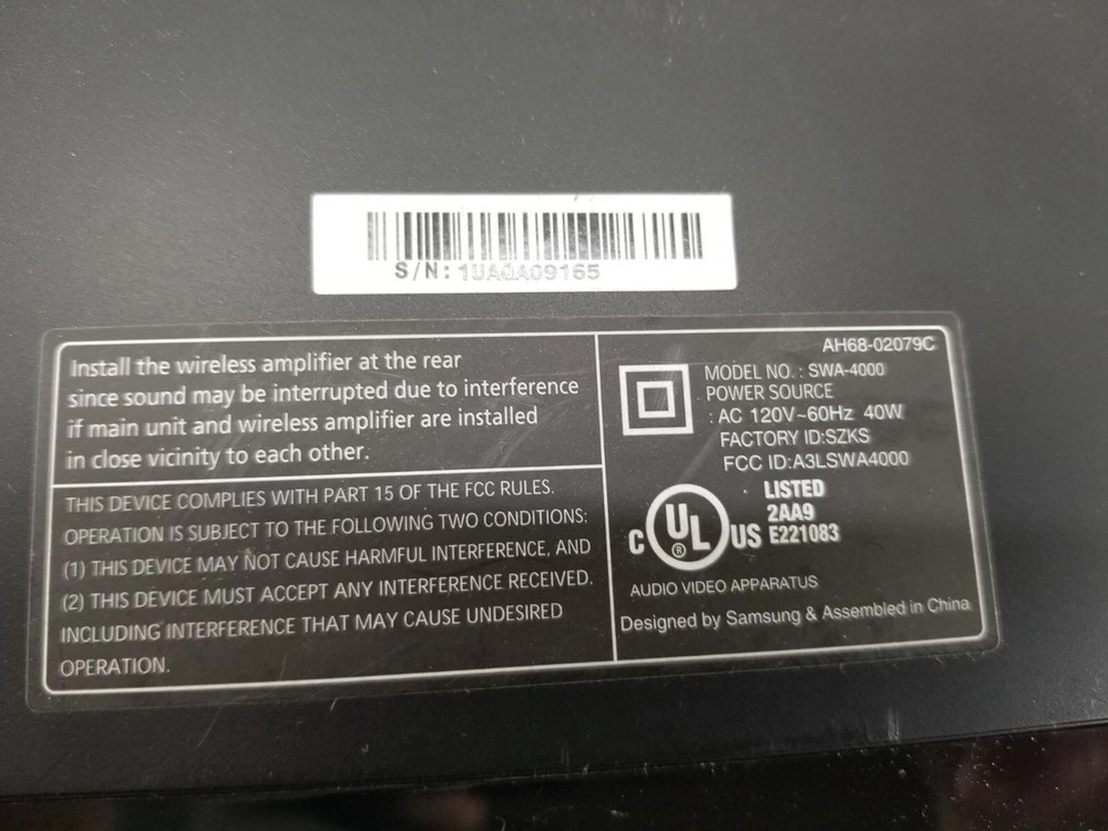 Samsung wireless receiver module swa 4000