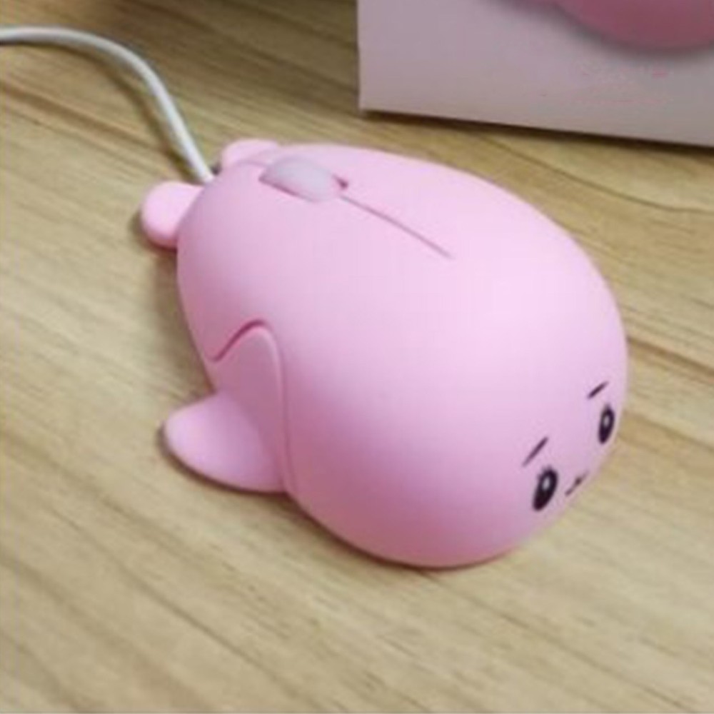.›Cute Cartoon Wired Mouse Ergonomic Shape USB Computer Mouse With