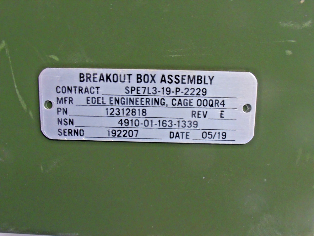A4 Bradley Breakout Box Assy. 12312818