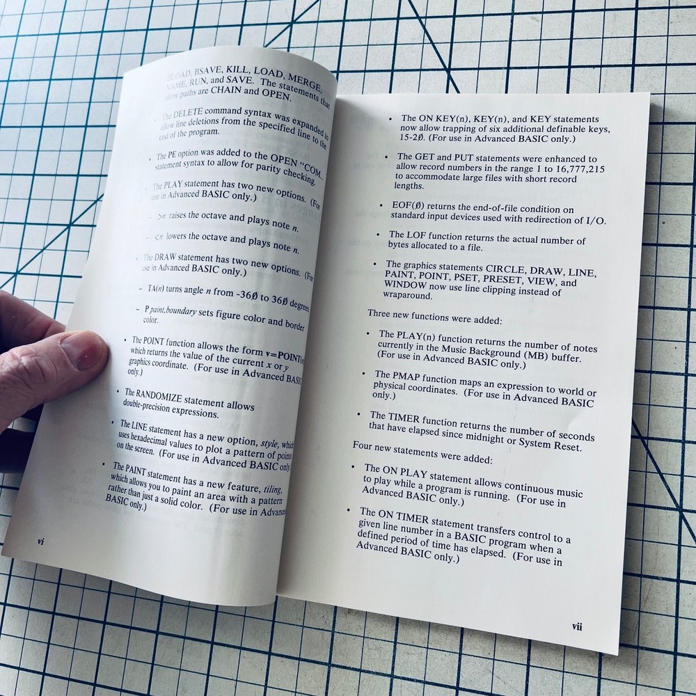 IBM Personal Computer BASIC Handbook 1984 Vintage PC General Programming Info