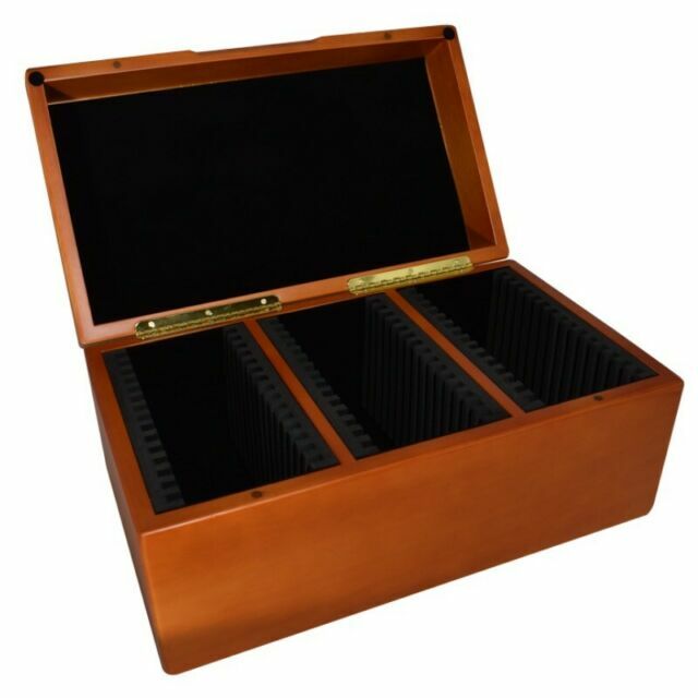 Solid Wood Box for 45 PSA Slabbed Cards