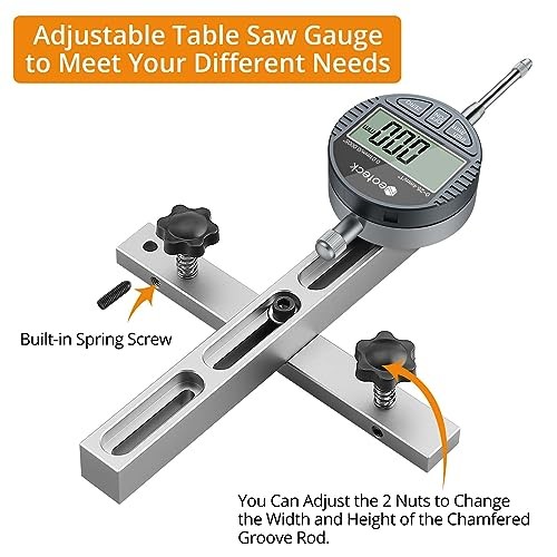 0-1'' Digital Dial Indicator Table Saw Gauge Suitable for Table Saws Silver