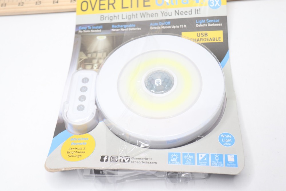 Sensor Brite Ceiling/Wall LED Light Overlite Ultra+ Rechargeable Remote Control