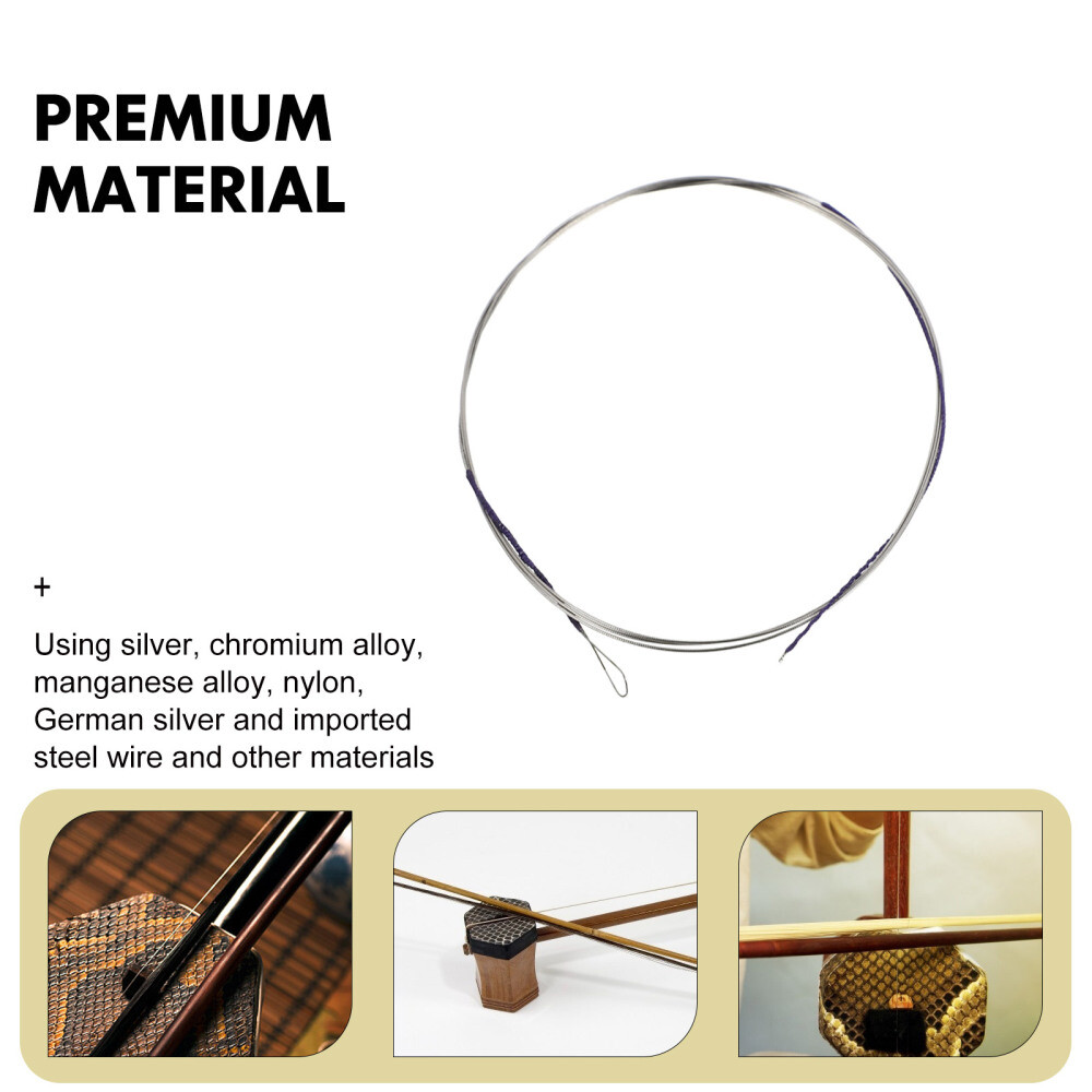 4Erhu Parts pcs Erhu String Replacement Ukulele String Chinese