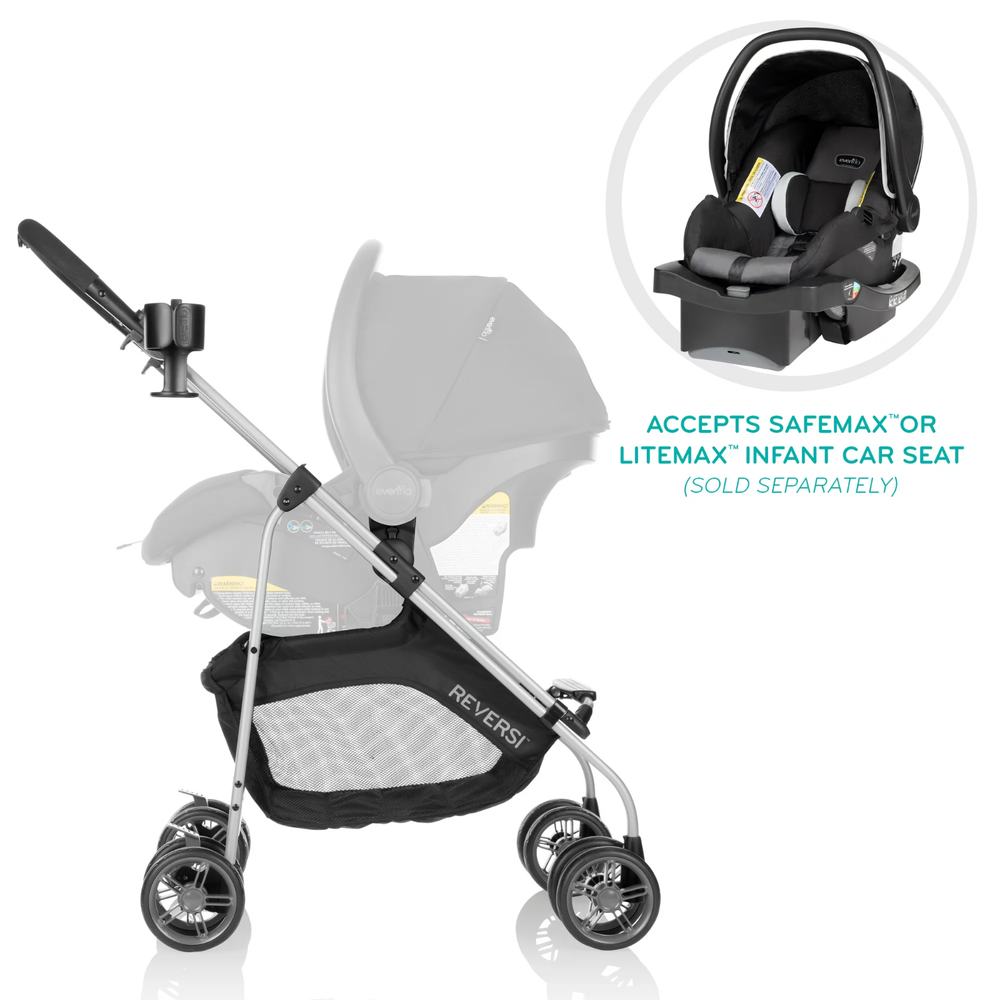 Evenflo Reversi Lightweight Stroller, Celestine Coral