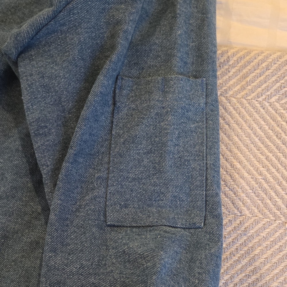 Chef's Hat Inc. Double Breasted Long Sleeve Blue Chef Coat