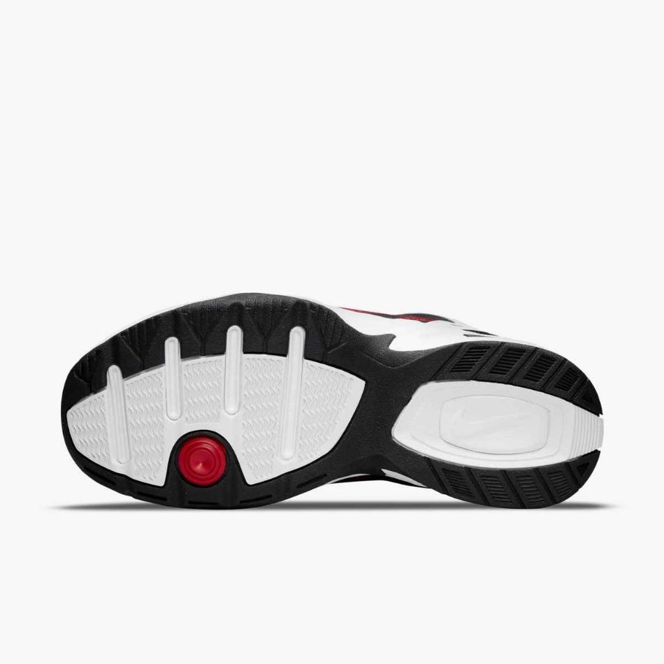 Nike AIR MONARCH IV Men's White Black Red 101 Walking Shoes Medium & WIDE WIDTH