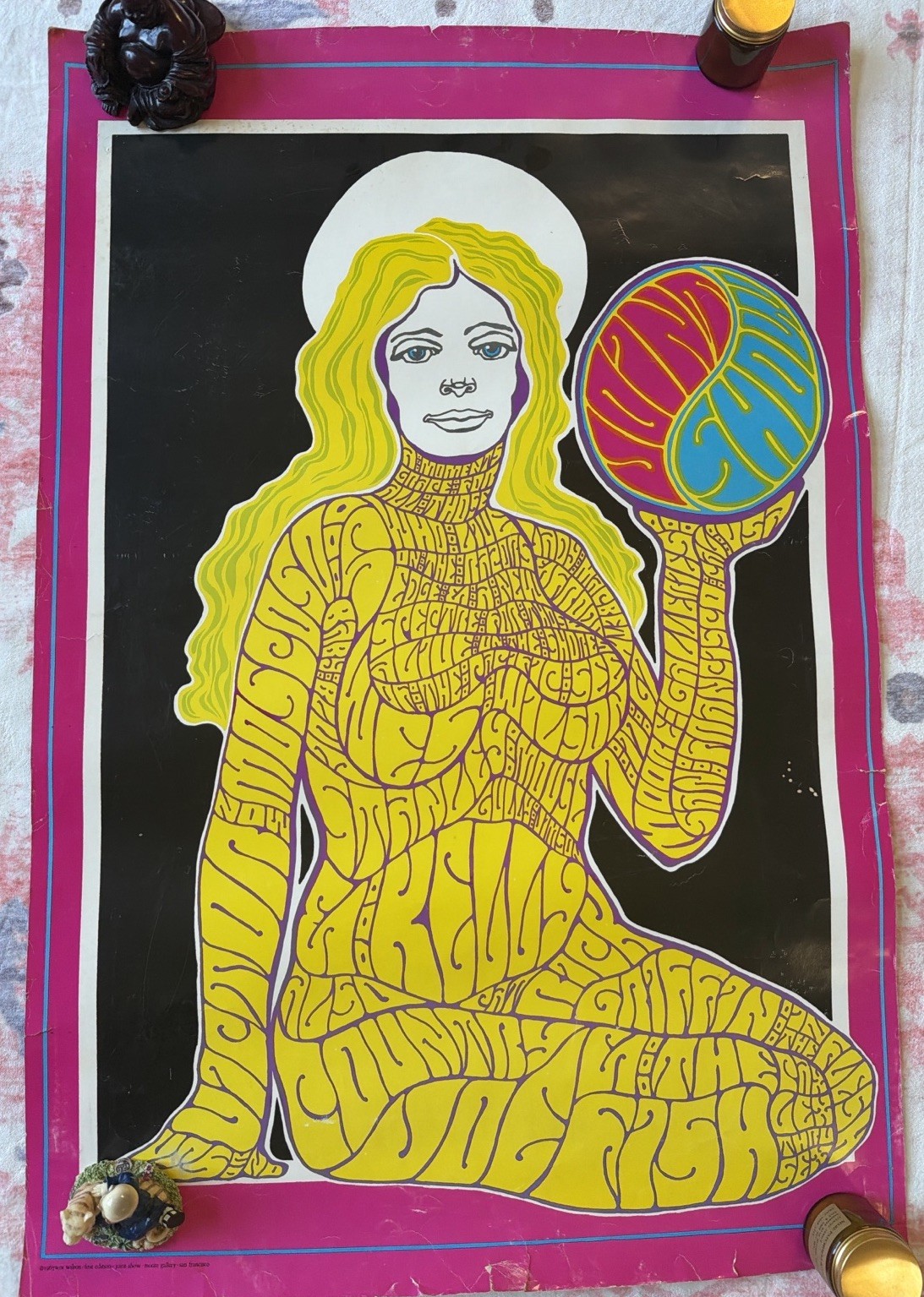 1967 Joint Show Exhibition Wes Wilson Psychedelic Poster San Francisco