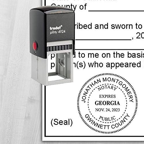 Georgia Round Notary Stamp | Official State Notary Stamp | Official Seals | M...
