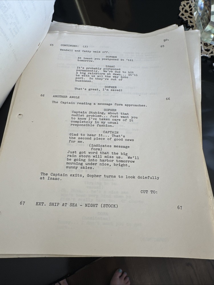 “THE LOVE BOAT” show script K-91