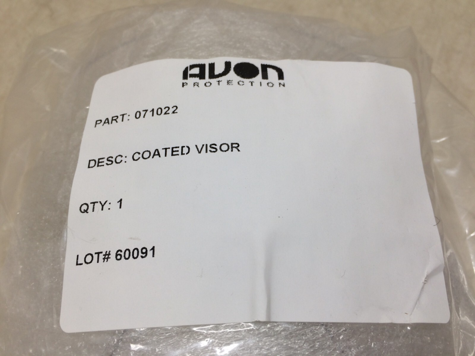 Avon Protection 071022 Double Curve Coated Visor Clear Lens
