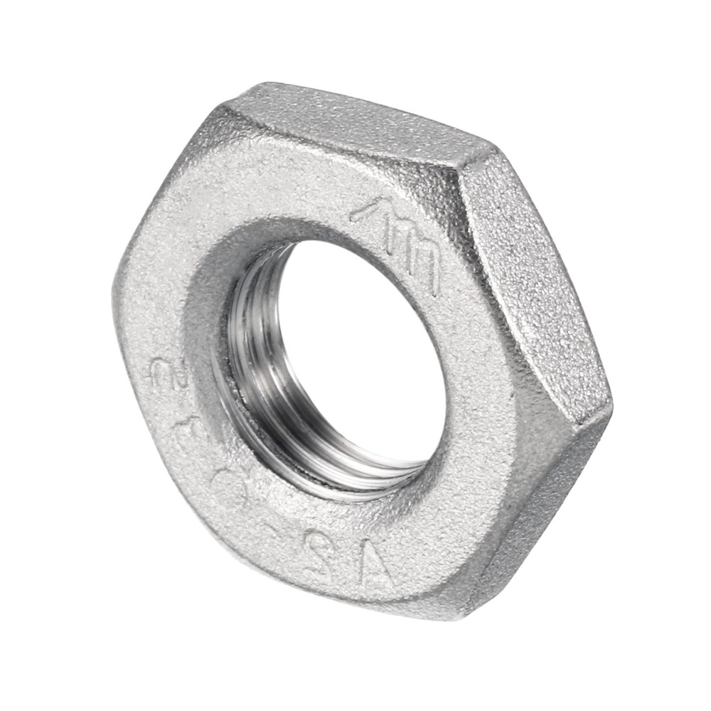 5 Pcs Cast Pipe Fitting Hex Locknut Nut g 1/8" Female Thread (DN6)