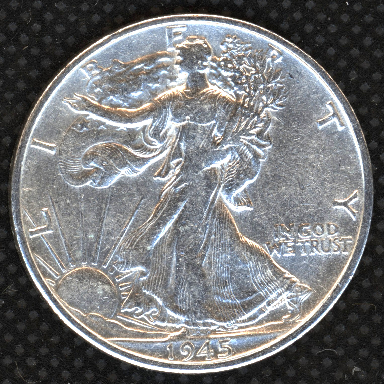 1945-S AU WALKING LIBERTY HALF DOLLAR ~ SILVER NOW AT RECORD HIGHS