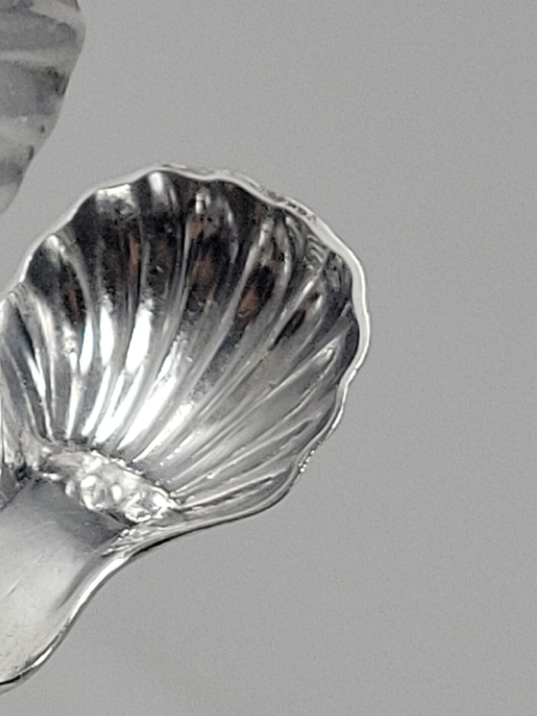 American Coin Silver Stoddard Sugar Tongs 1818-1847 New York, NY Shell Shaped