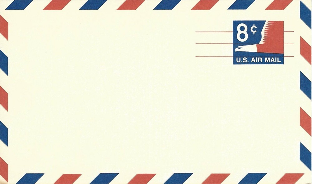 STAMP US SCOTT UXC9 "Stylized Eagle" 8 CENT 1968 MNH FULL POSTCARD