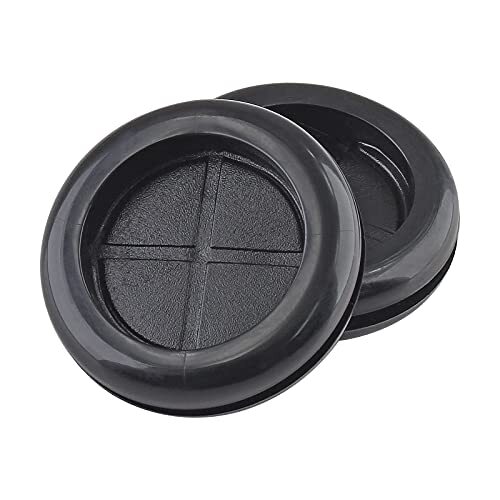 6 Pack 2" Inside Diameter Rubber Grommet, Firewall Plug 2-3/8" Drill Hole Black