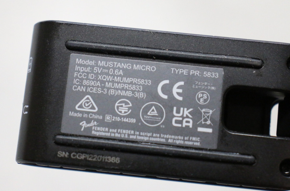 Fender Mustang Micro Guitar Amplifier