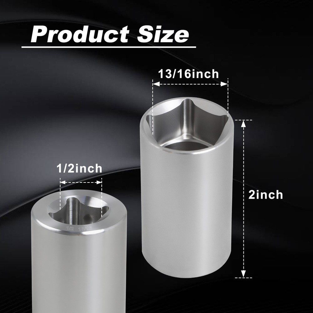 13/16" Penta Socket W/ 1/2" Drive Socket Tool for Pentagonal Nuts and Bolts