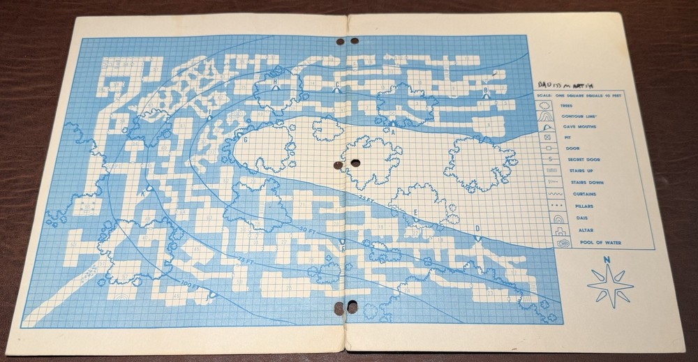 1981 TSR Dungeon Module B2 The Keep on the Borderlands D&D Basic Set Levels1-3