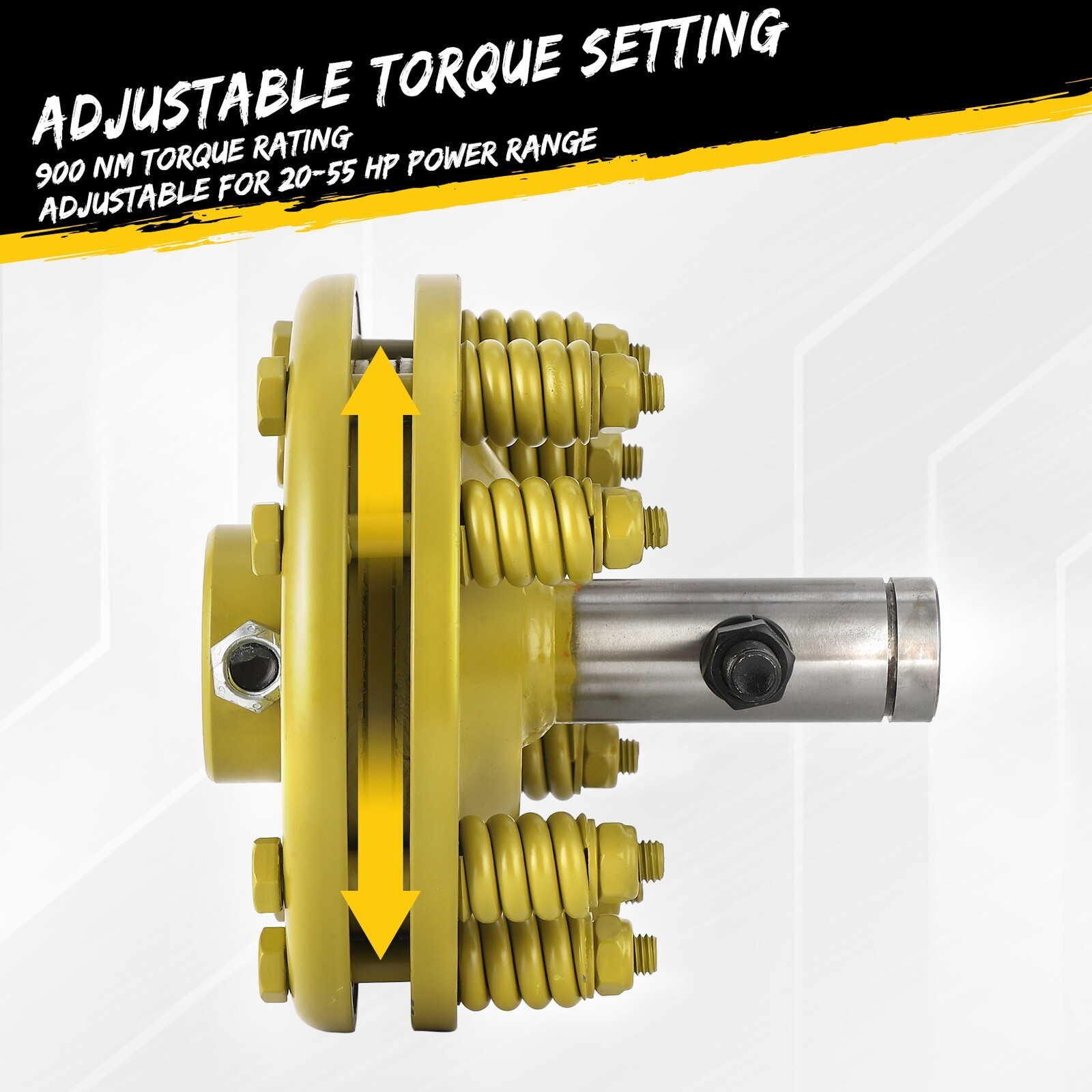 Slip Clutch PTO Slip Clutch 1 3/8" Smooth Round Ends Yellow for PTO Slip Shafts