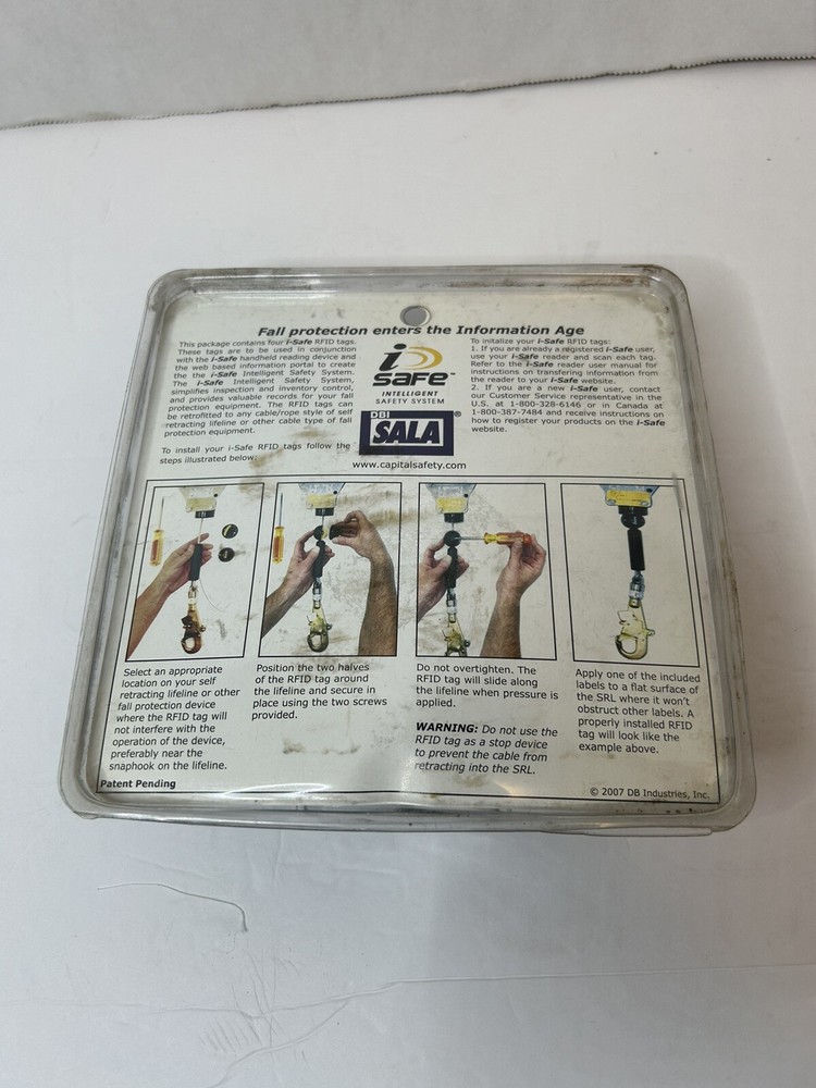 Sala 9502425 RFID 134.2 KHZ,FDX Retrofit Tag 4 PC Cable inside 1 Pack