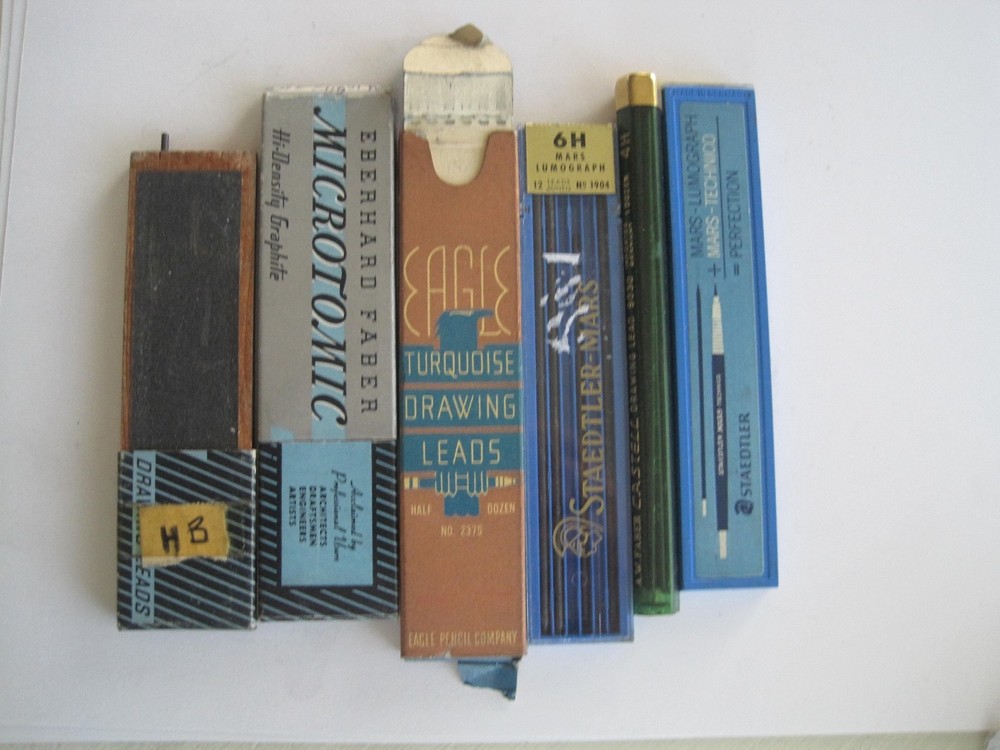 Lot Drawing Leads Eberhard Mars Etc.  4H 6H 2H