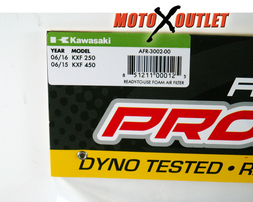 Kawasaki KX 250F Air Filter Maxima Pro KX250F 2006 2007 2008 2009-2016 KXF250