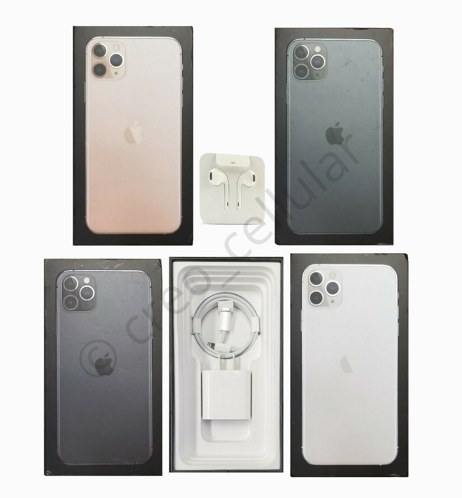 iPhone 11 Pro / Pro Max Box with All Genuine Apple Accessories Type C Lightning