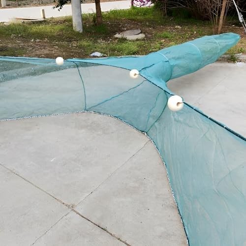 Fiskenet Fishing Net Small Mesh Trap Trawl Fishing Cage Floats Folding Crab Rive