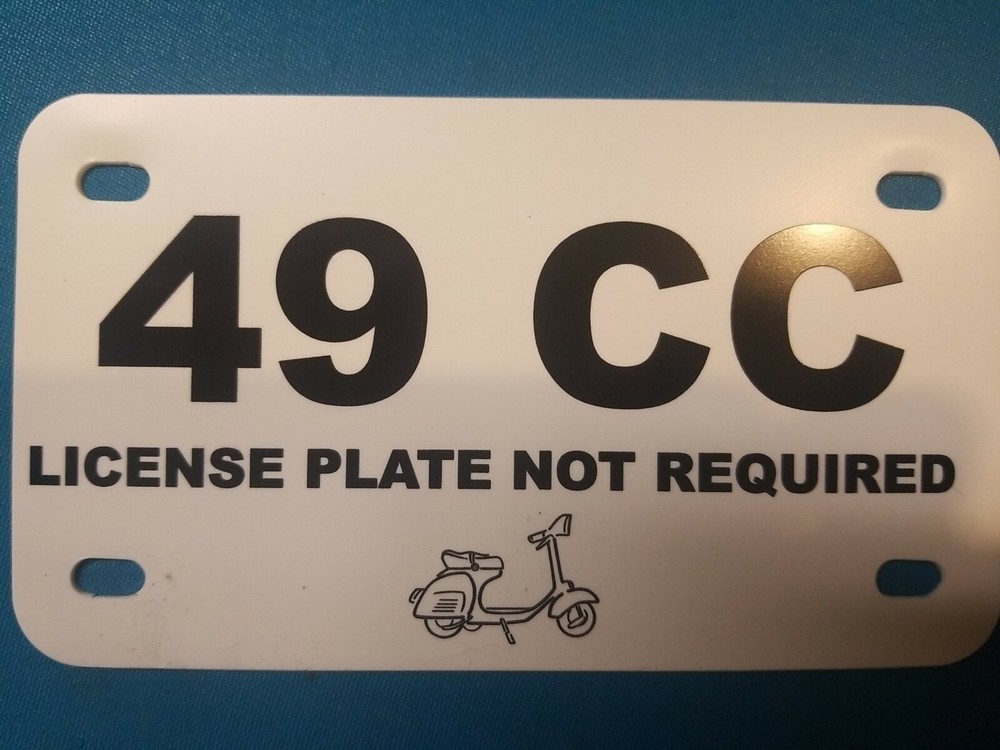 49cc license plate