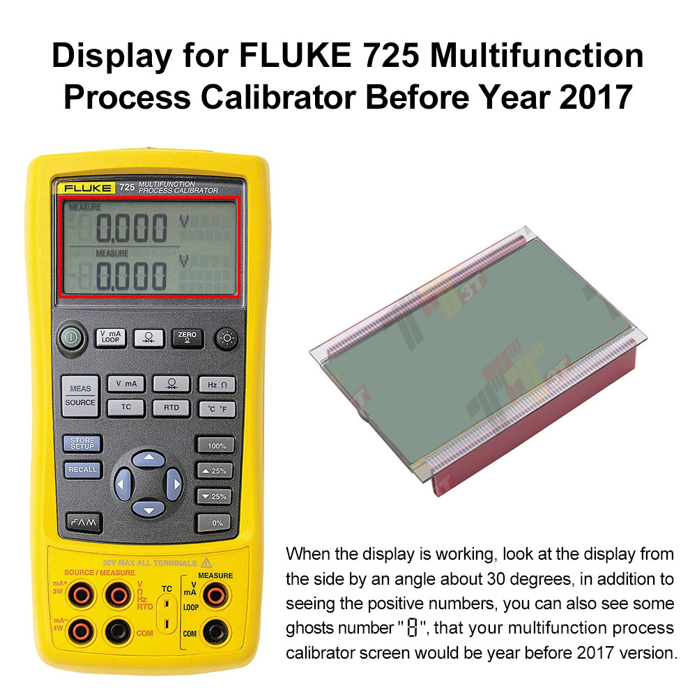 Display for FLUKE 726 725 Multifunction Process Calibrator Before Year 2017