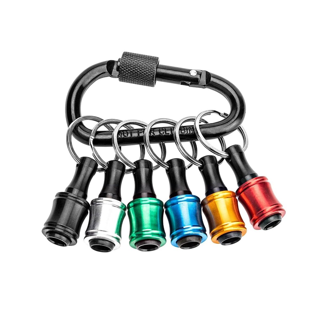 Drill Bit Holder Key Chain 1/4 Quick Release Keychain,Portable