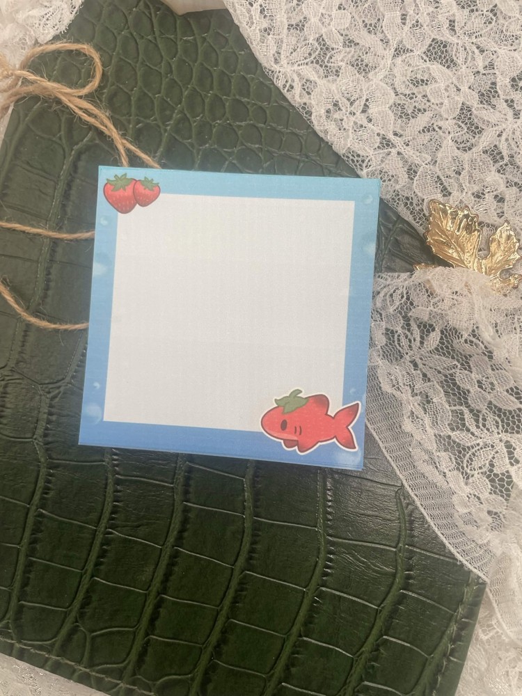 Strawberry Shark Tear Away Notepad