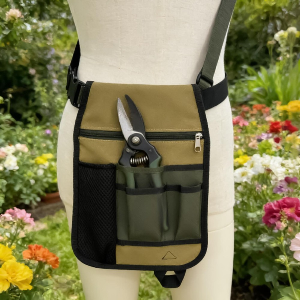 Garden Tool Belt Adjustable Unisex Multiple Pockets Multifunctional Tool Bag
