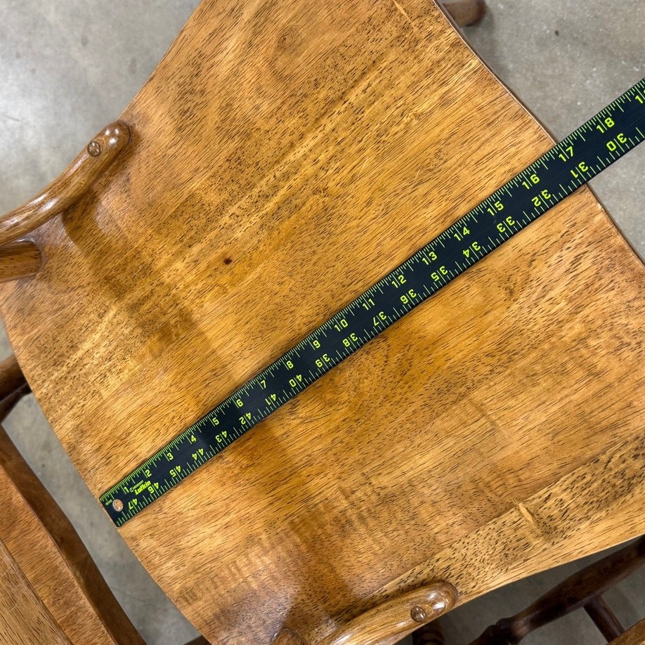 Wood Dining Table Set 4 Chairs Ladder Back