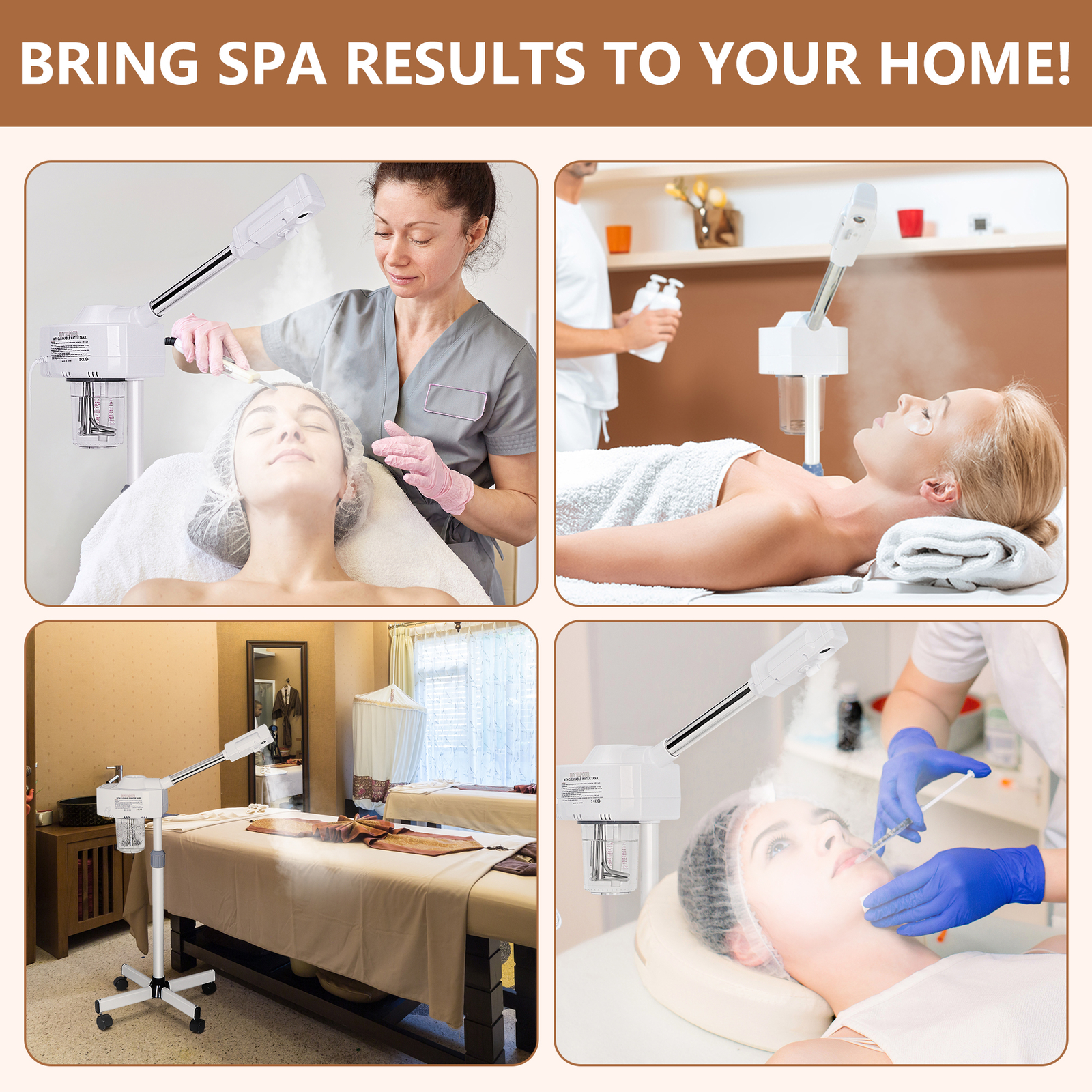 Facial Steamer Spa UV Hot Ozone Professional Beauty Salon Skin Care Equipment