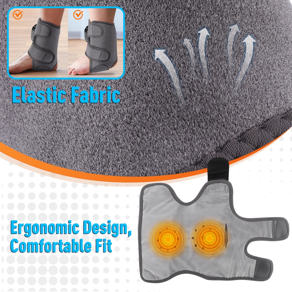 Cordless Foot & Ankle Massager with Heat and Vibration
