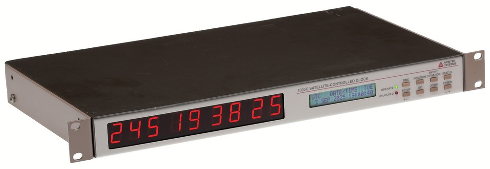Arbiter Systems 1093C Opt 28 UPGRADED ublox GPS Time Clock Receiver LED Display