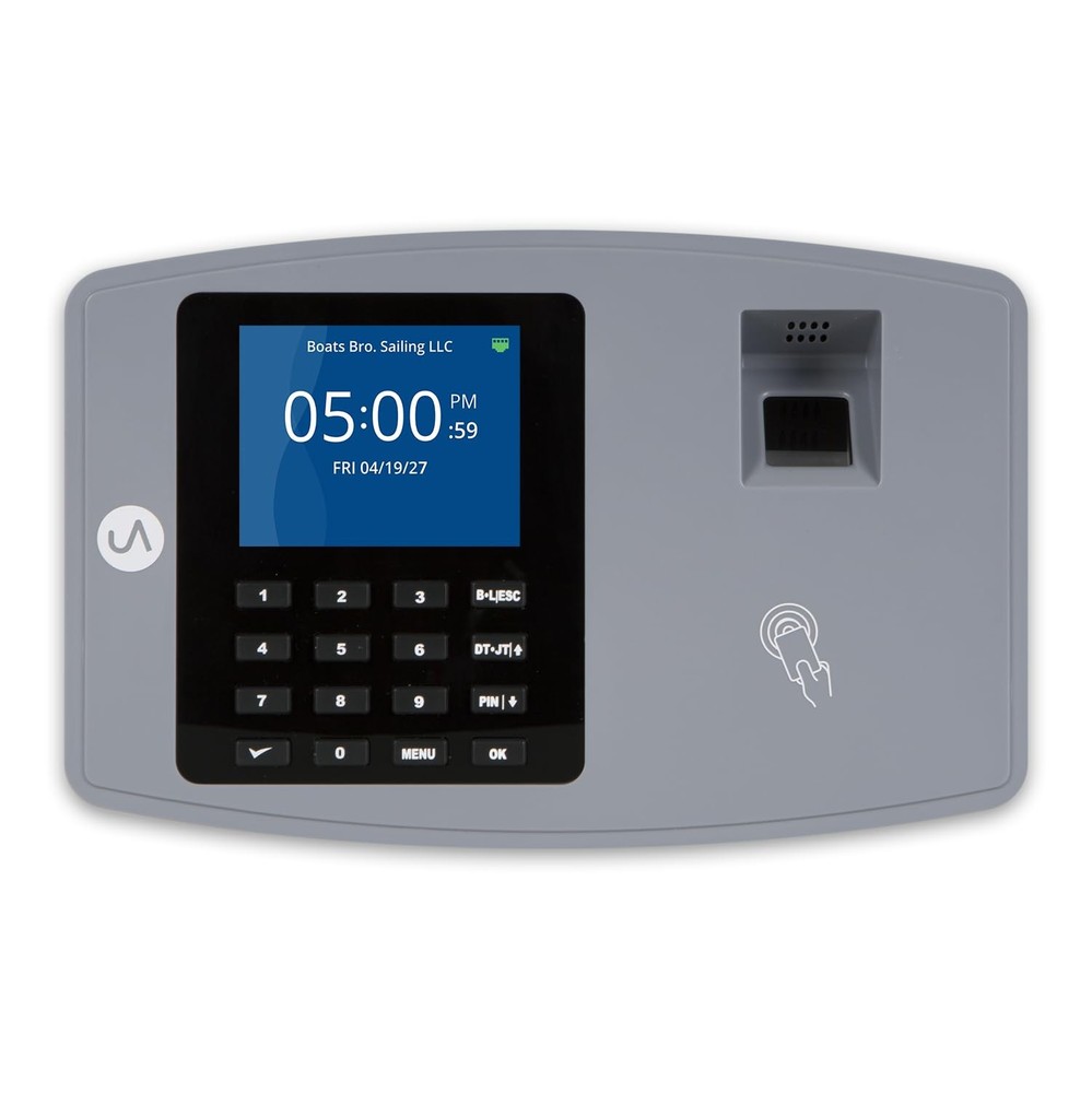 BN6000 Biometric Time Clock System for Small Business with Cloud-Based Employ...